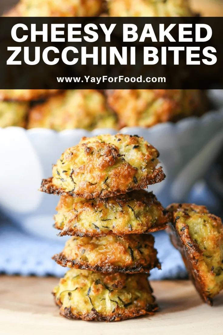 Cheesy Baked Zucchini Bites - Yay! For Food