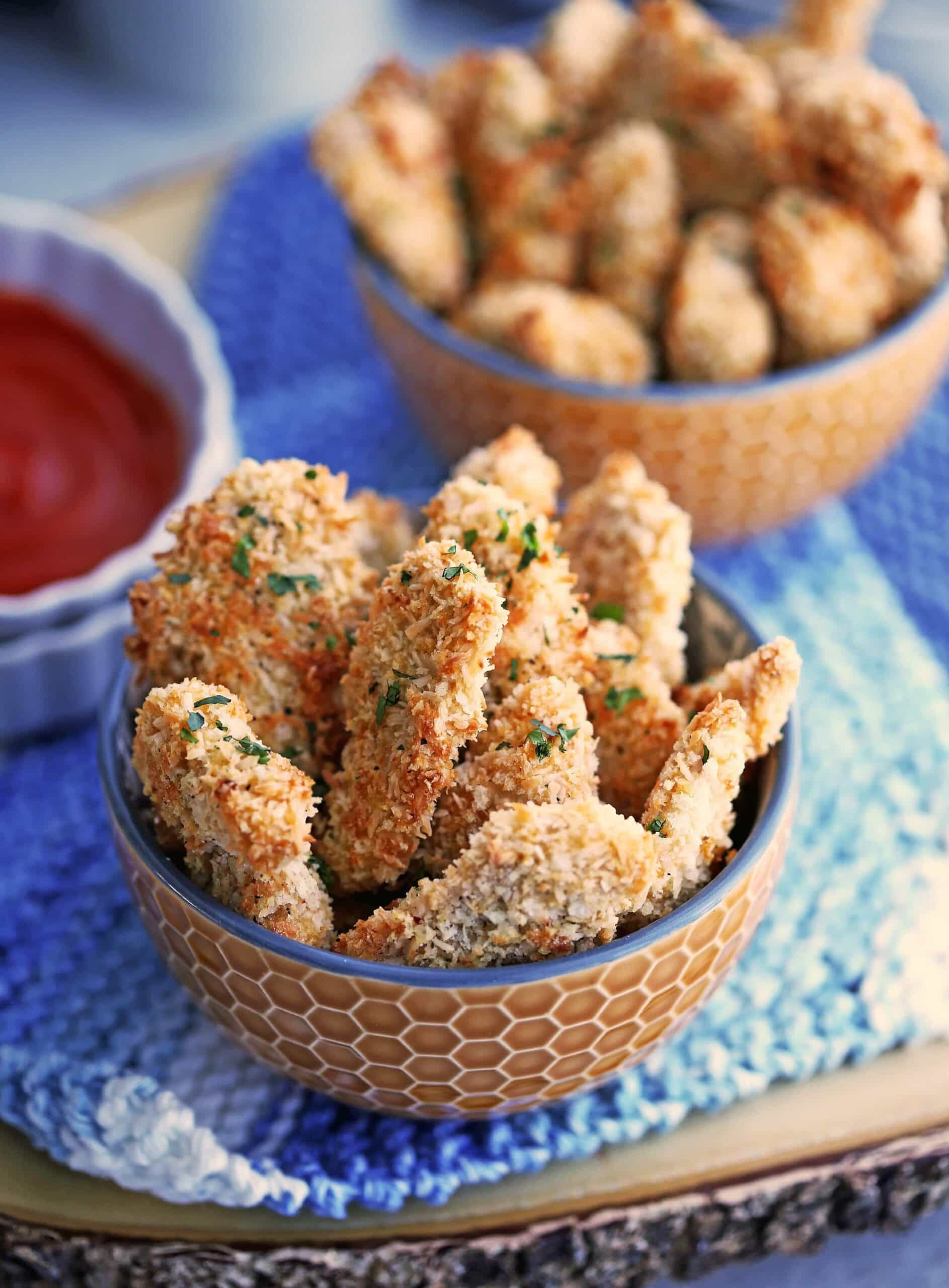 Baked Crispy Coconut Chicken Nuggets