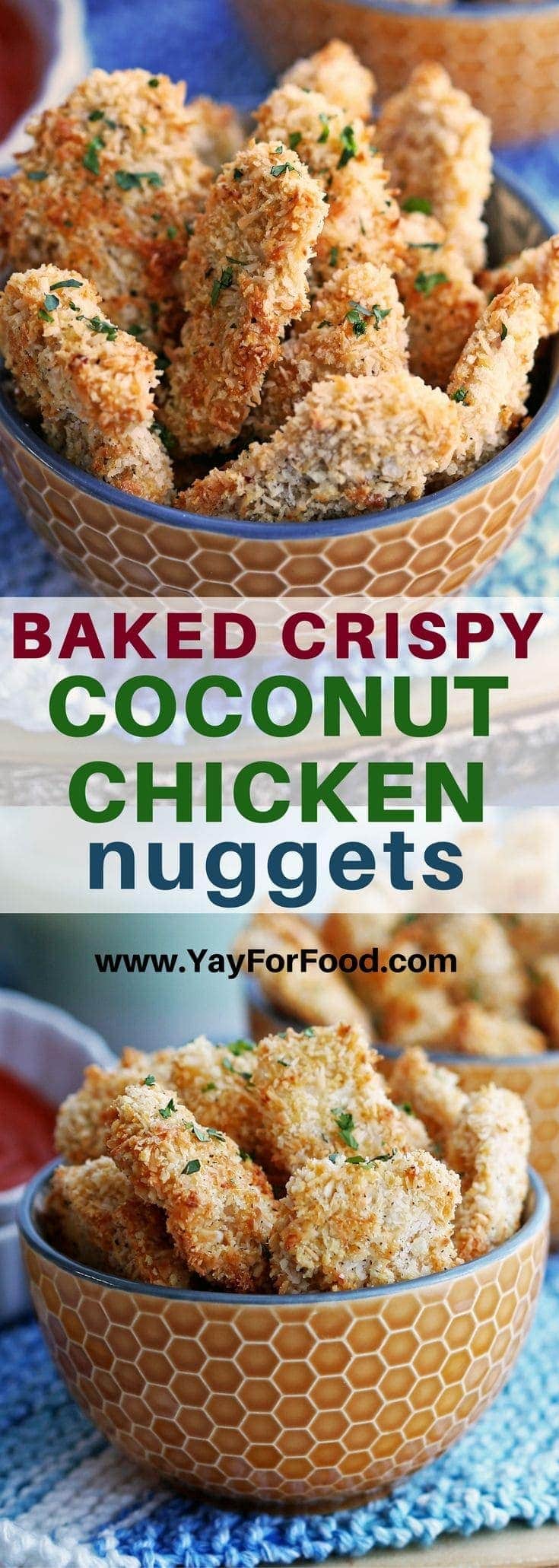Baked Crispy Coconut Chicken Nuggets - Yay! For Food