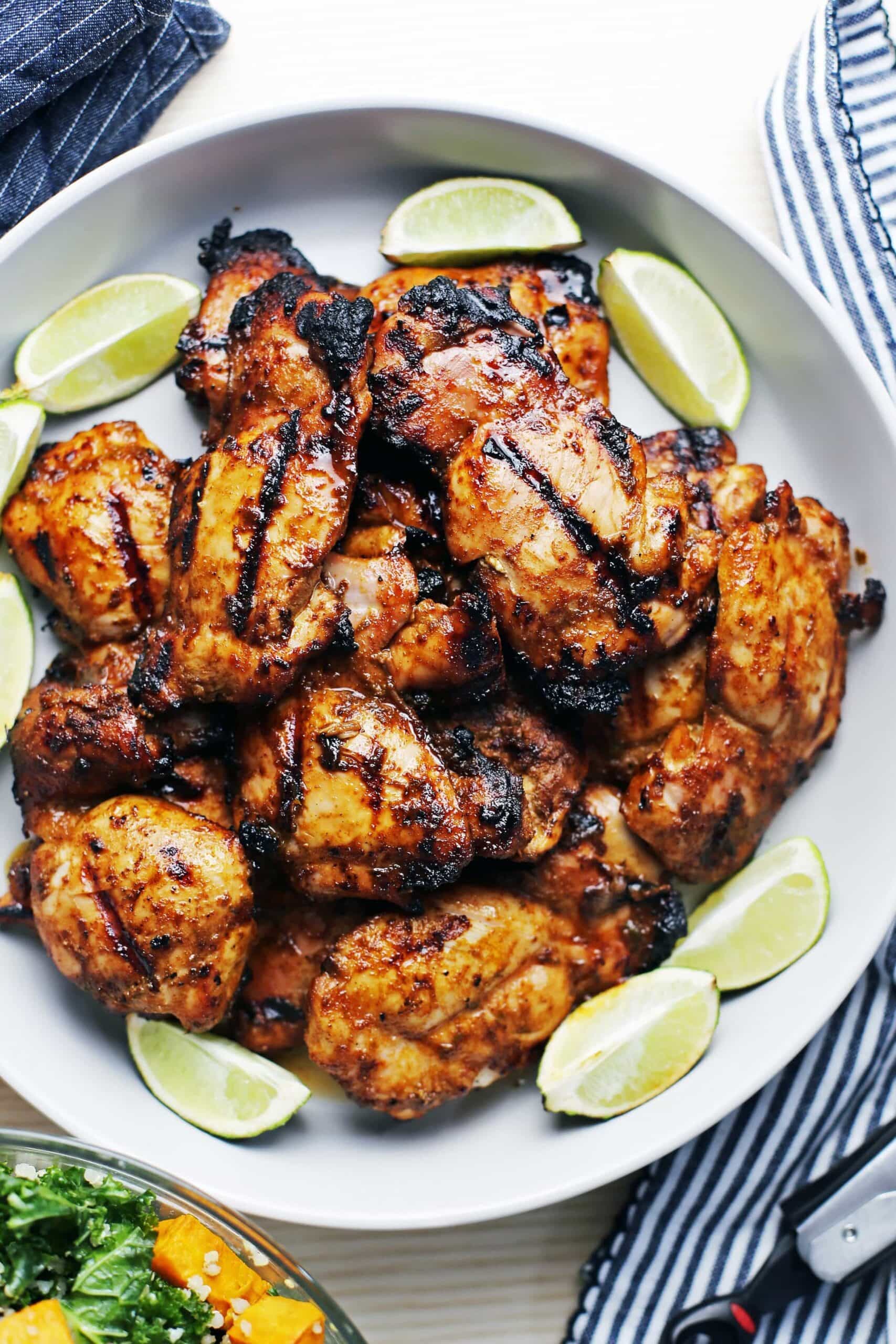 Grilled Chili Lime Chicken Thighs