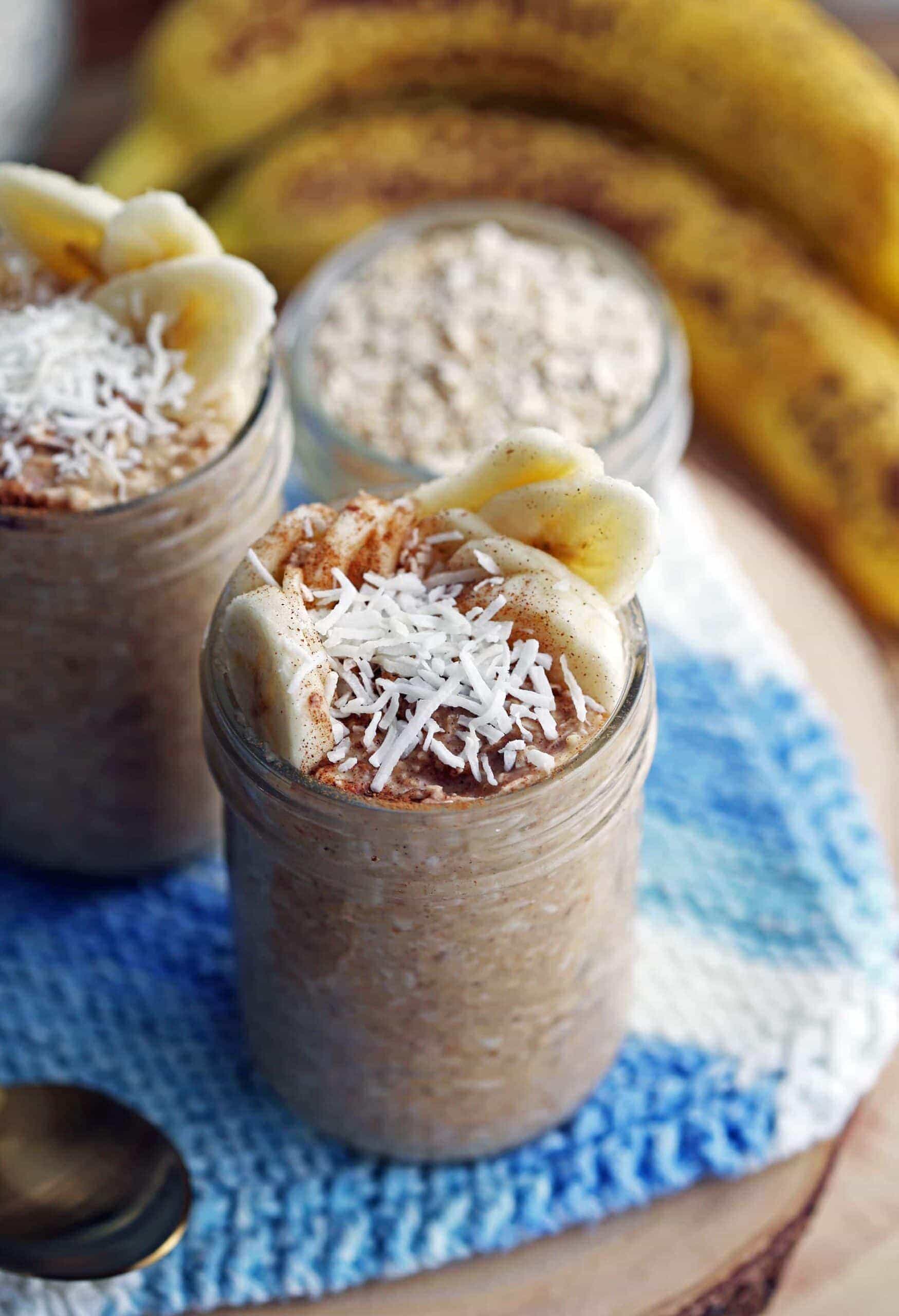 Banana Coconut Cream Pie Overnight Oats