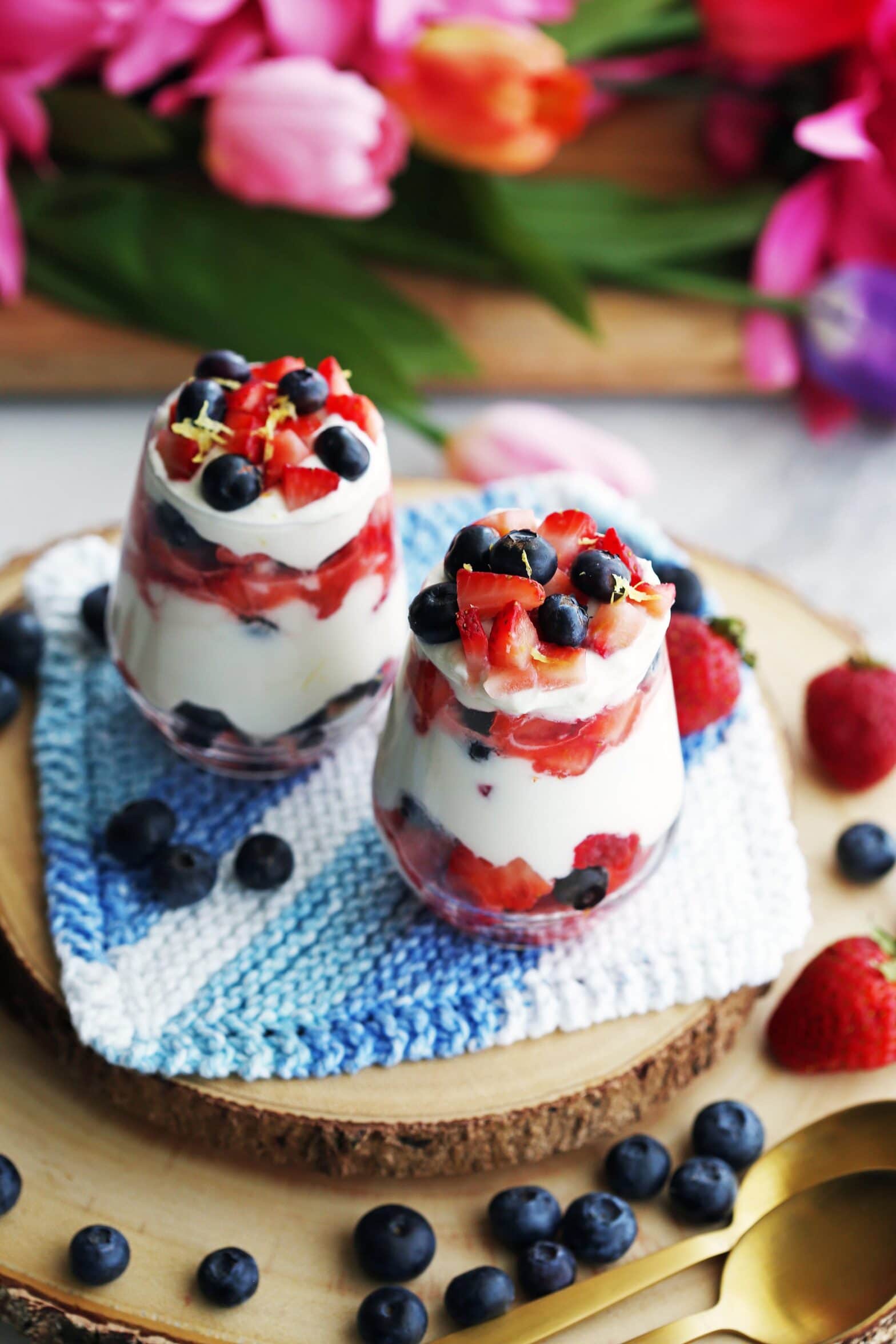 Fresh Berries with Honey Lemon Mascarpone Cream Yay! For Food