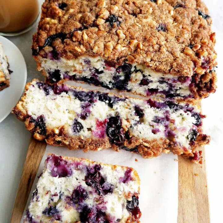 Blueberry Coffee Cake with Brown Sugar-Walnut Crumble