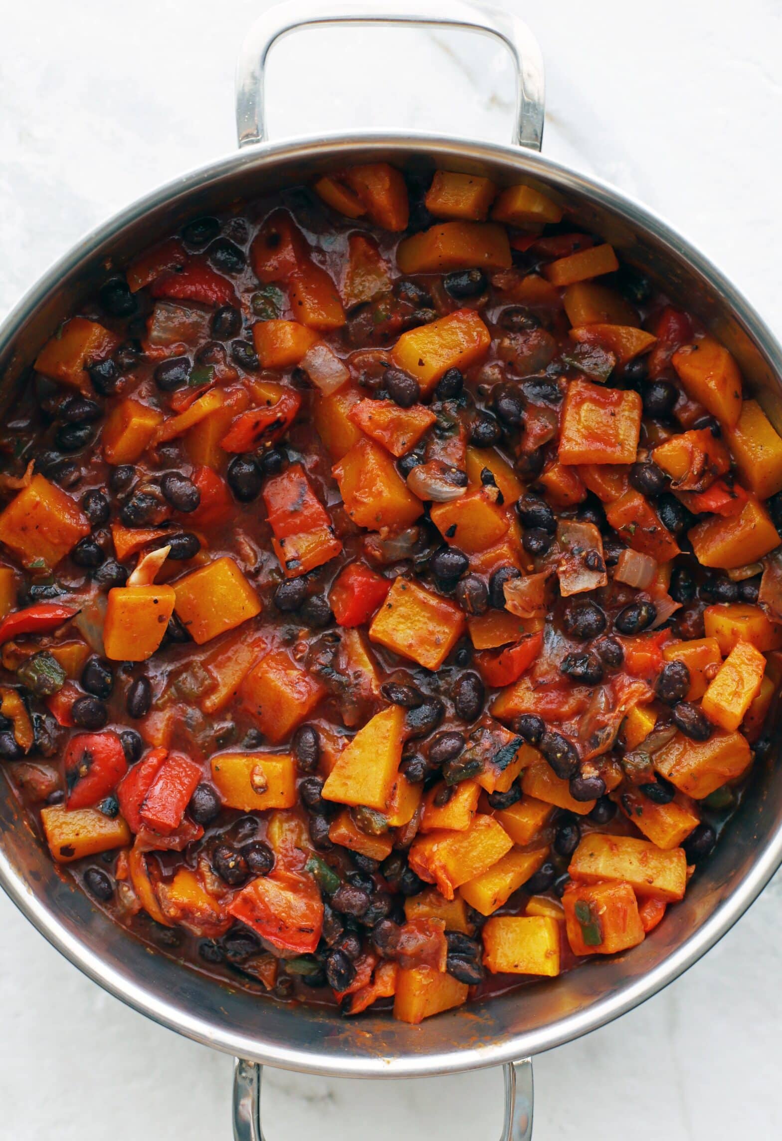 Roasted Butternut Squash and Black Bean Chili Yay! For Food