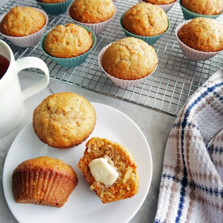 Easy Carrot Pineapple Muffins