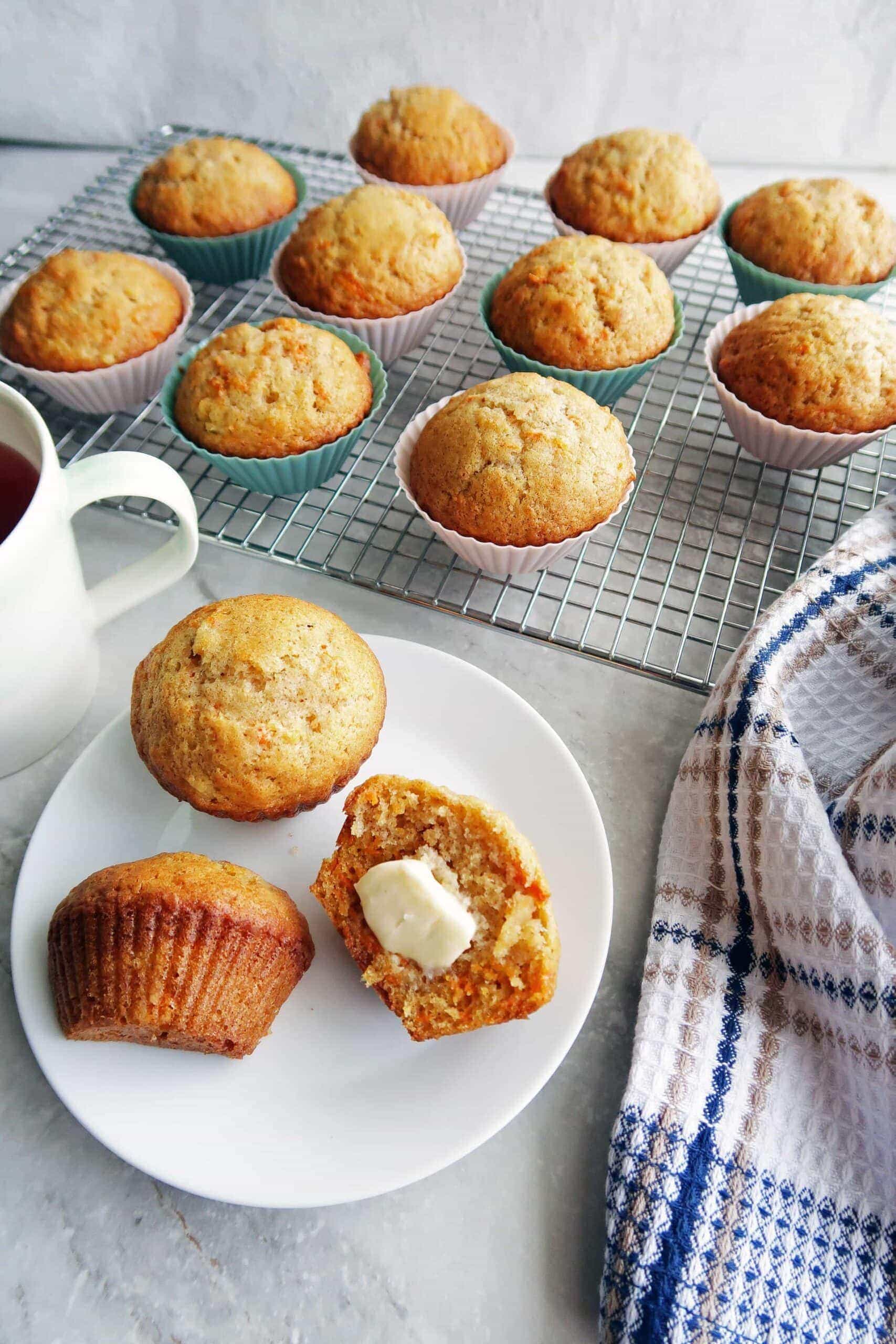 Easy Carrot Pineapple Muffins