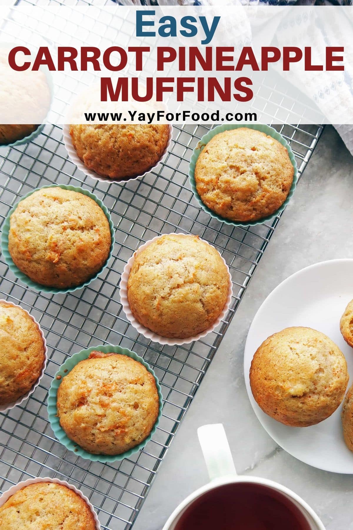 Easy Carrot Pineapple Muffins Yay! For Food