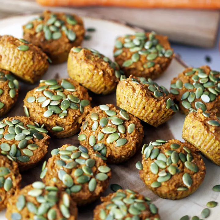 Healthy Carrot Pumpkin Muffins