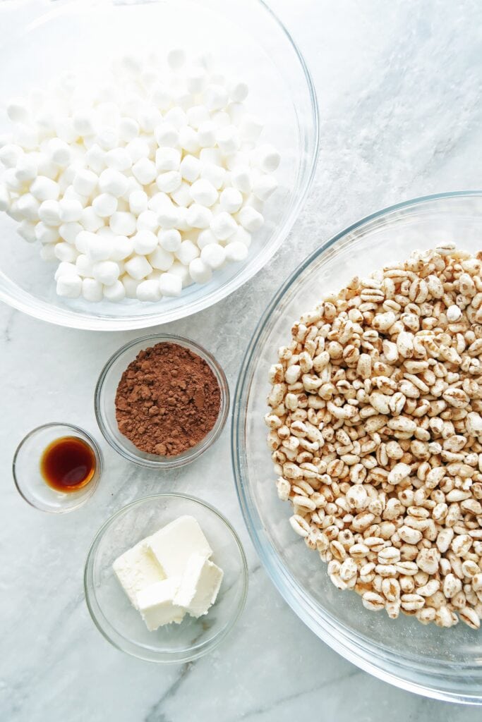 Chocolate Marshmallow Puffed Wheat Squares - Yay! For Food