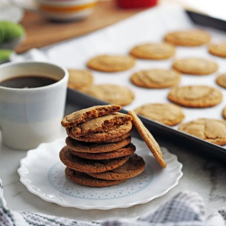 Classic Chewy Gingersnap (Ginger Molasses) Cookies