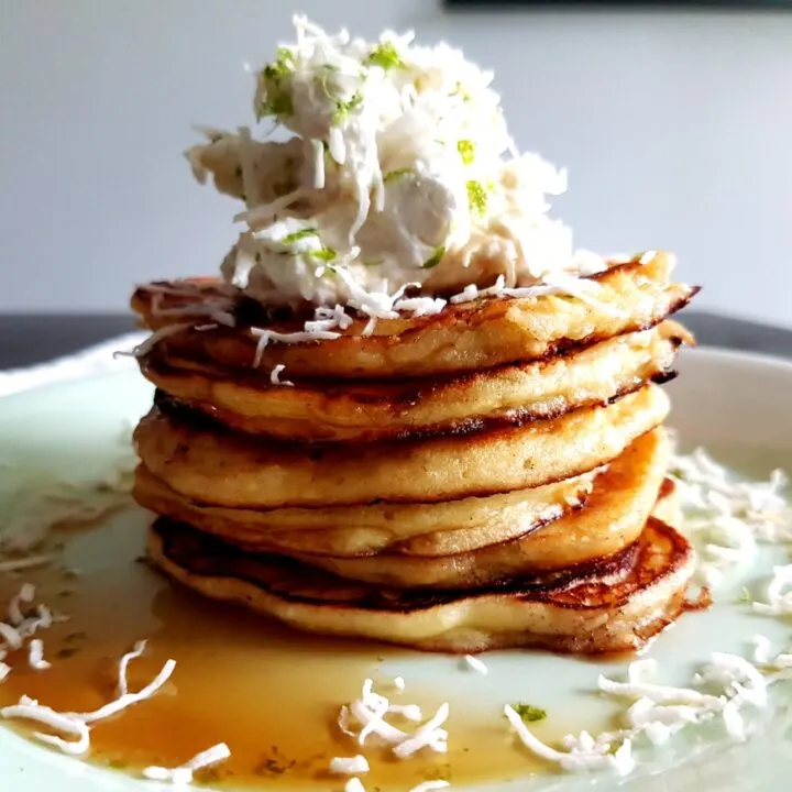 Coconut Lime Ricotta Pancakes