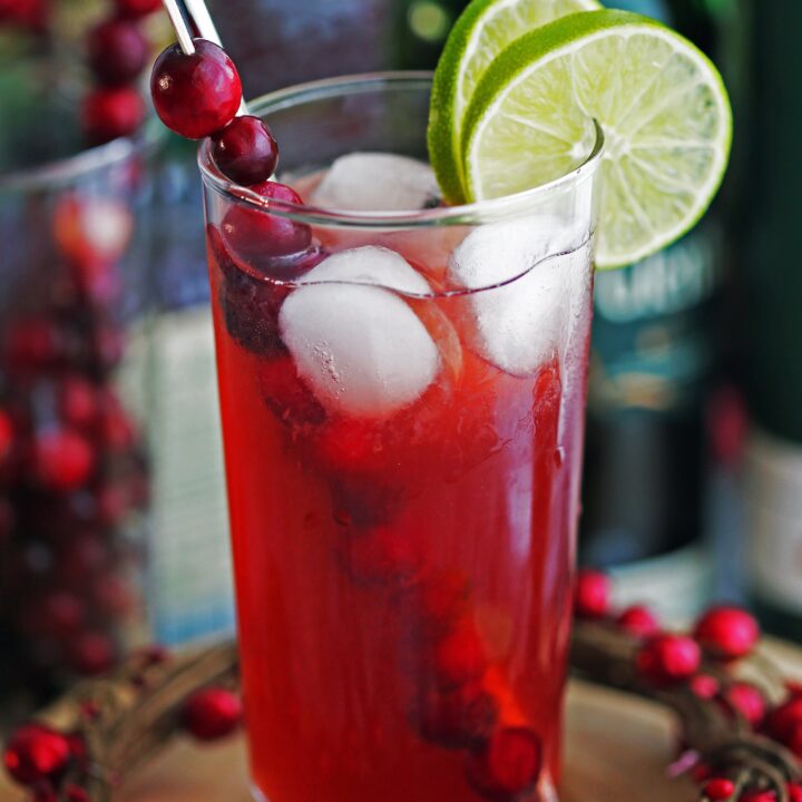 Cranberry Whiskey Ginger Cocktail