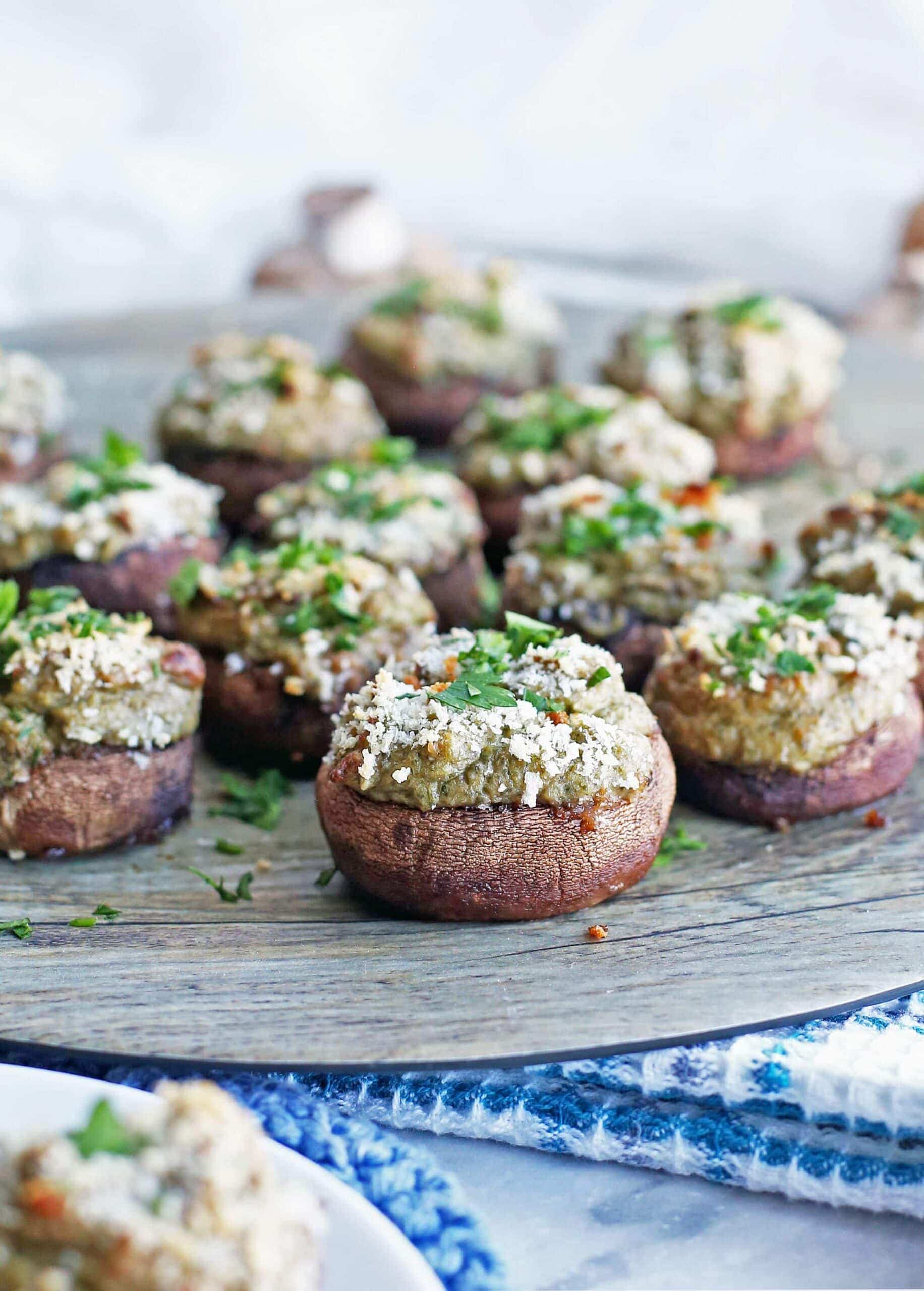 Easy Cream Cheese Stuffed Mushrooms