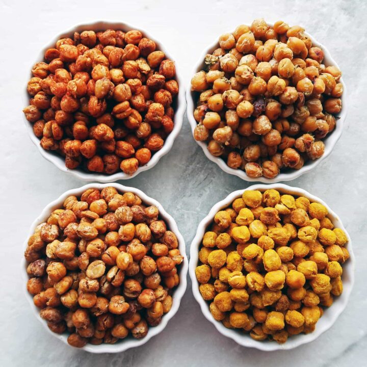 Crunchy Oven Roasted Chickpeas 4 Ways