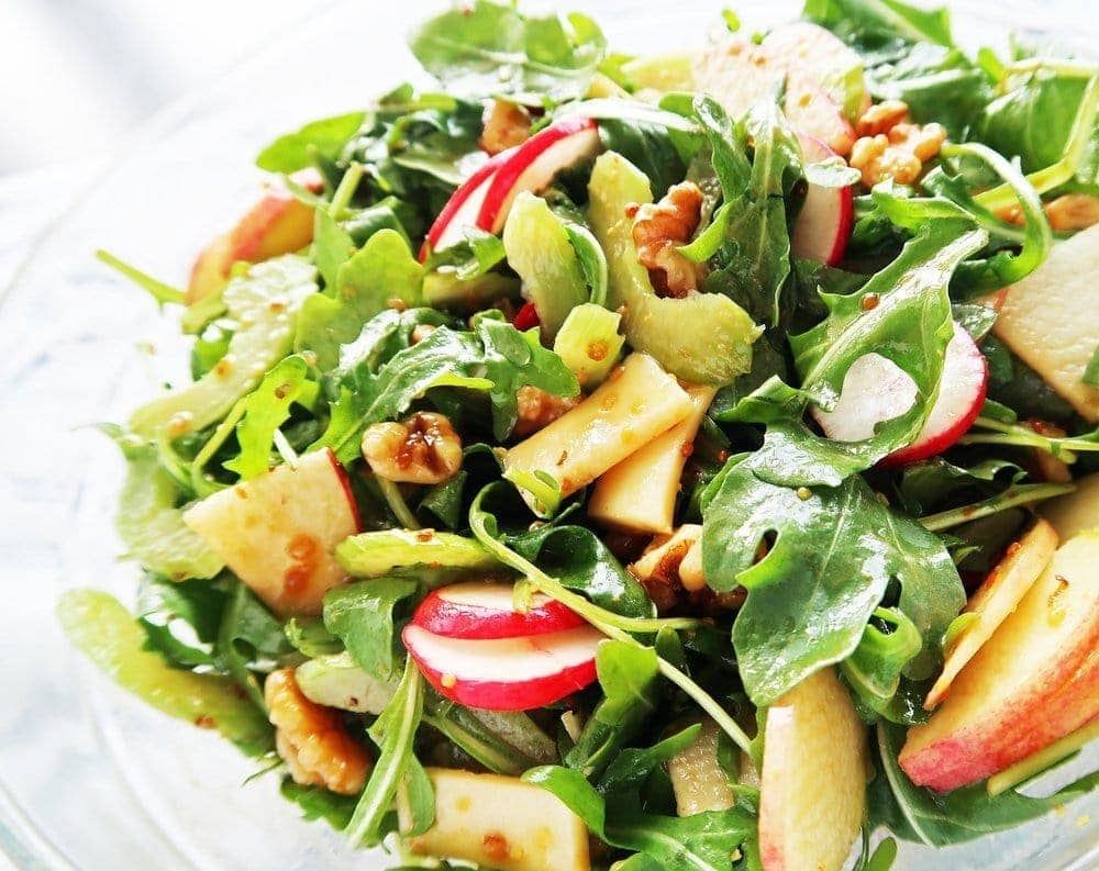 Crunchy Winter Salad with Balsamic Honey Mustard Dressing