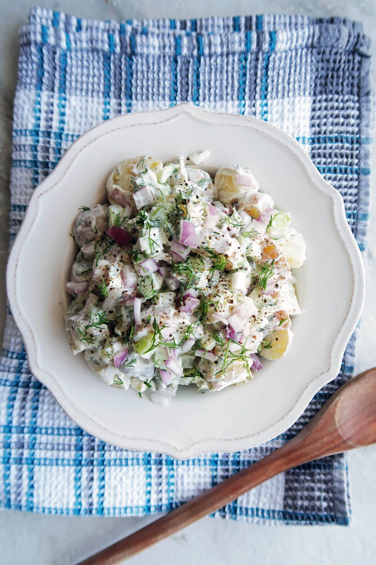 Dill Pickle Greek Yogurt Potato Salad Yay! For Food