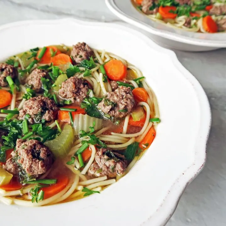 Dutch Vegetable Soup with Meatballs