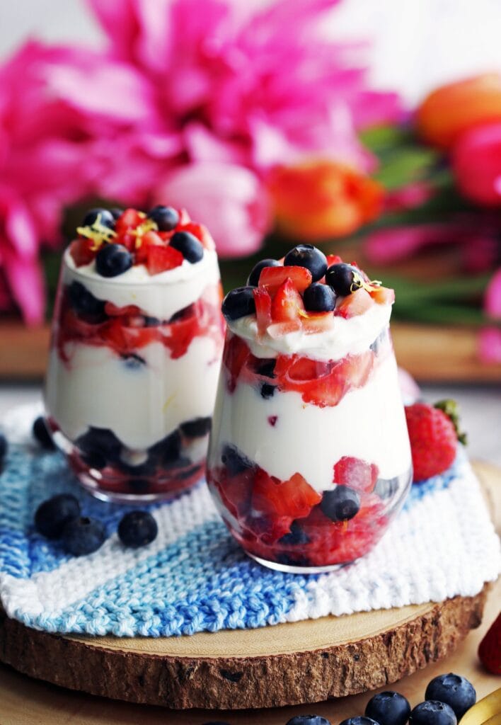Fresh Berries with Honey Lemon Mascarpone Cream Yay! For Food