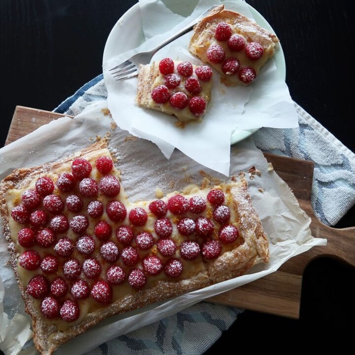 Fresh Raspberry Lemon Curd Tart