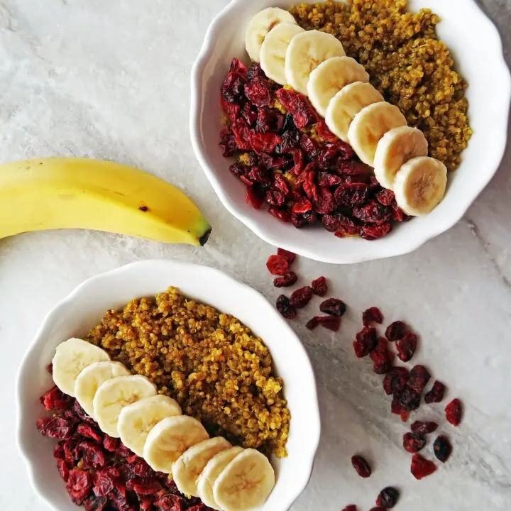 Golden Milk (Turmeric Latte) Quinoa Bowl