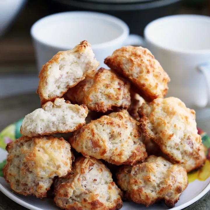 Easy Ham and Cheese Drop Biscuits