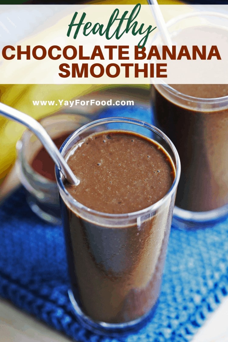 Banana And Chocolate Smoothie Healthy Healthy Chocolate Banana Smoothie - Yay! For Food