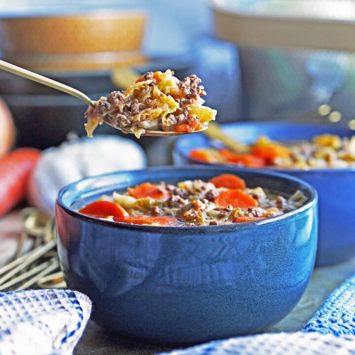 Instant Pot Beef and Cabbage Soup