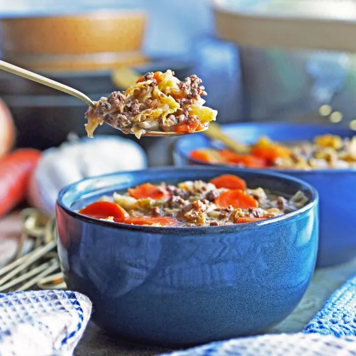 Instant Pot Beef and Cabbage Soup