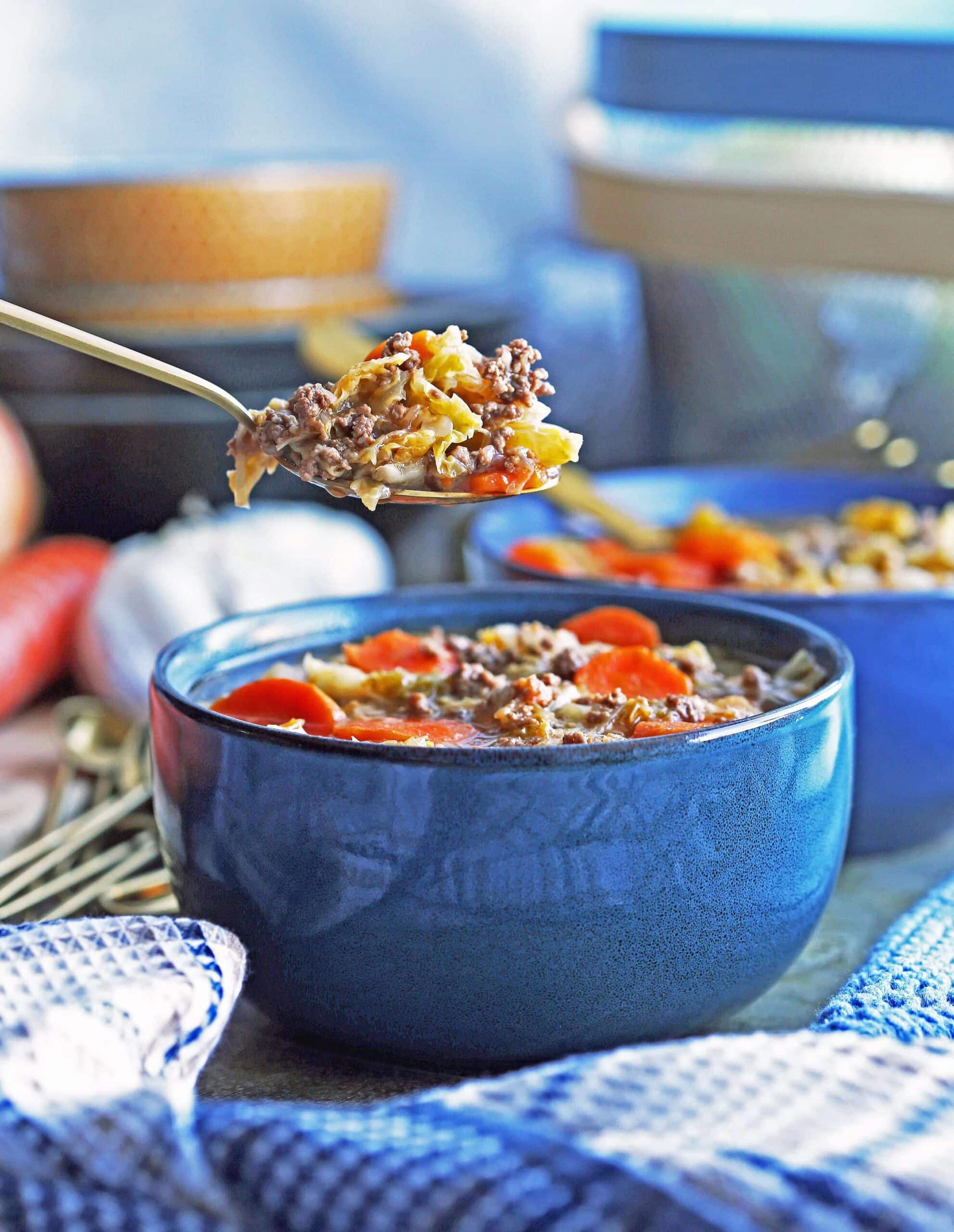 Instant Pot Beef and Cabbage Soup