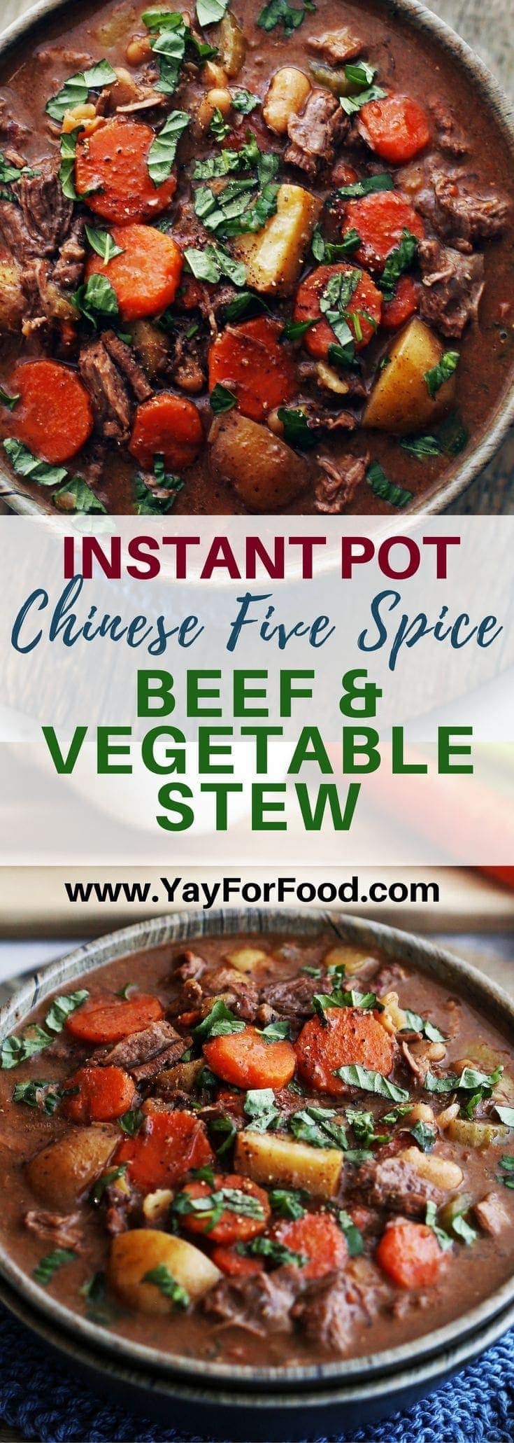 Instant Pot Chinese Five Spice Beef and Vegetable Stew Yay! For Food
