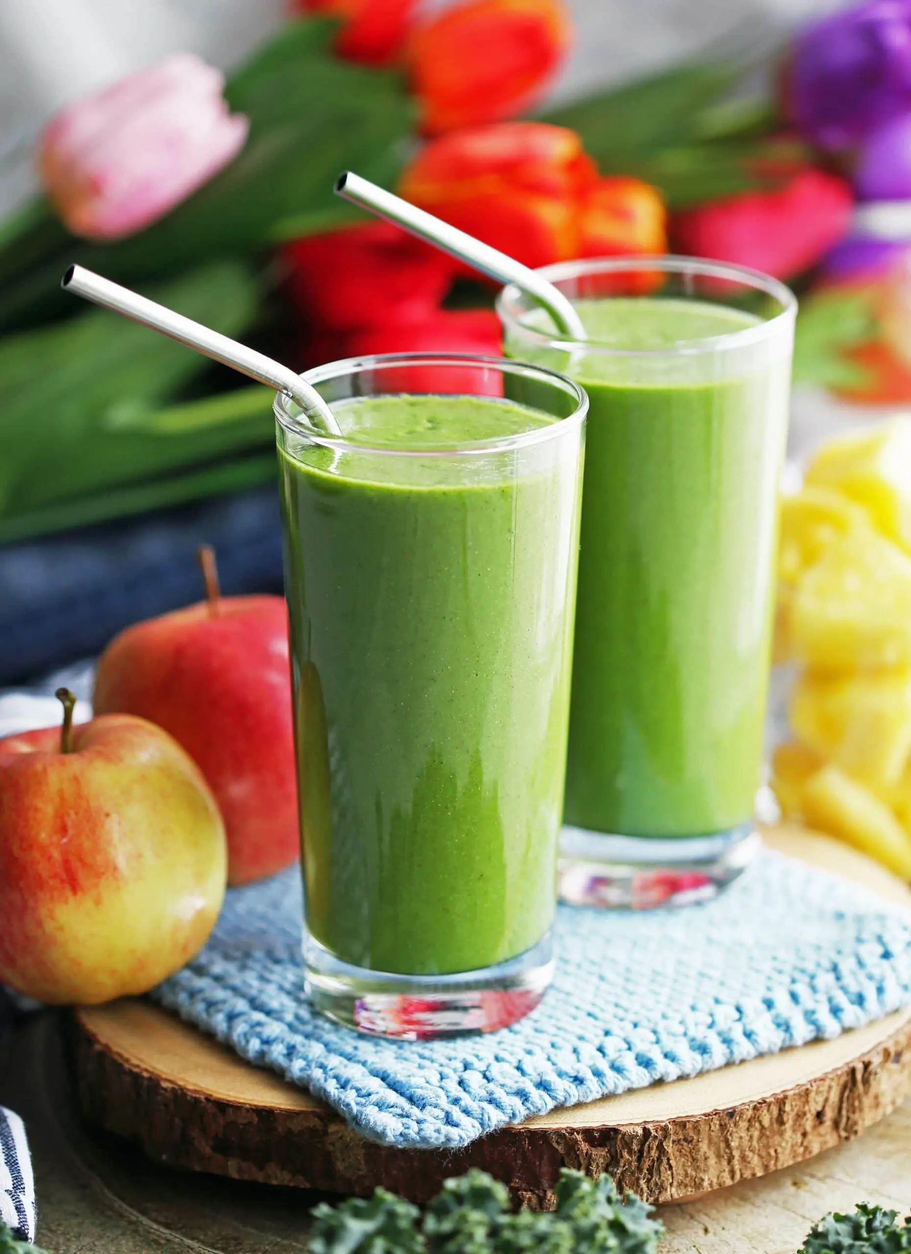 Kale Pineapple Chia Smoothie Yay For Food