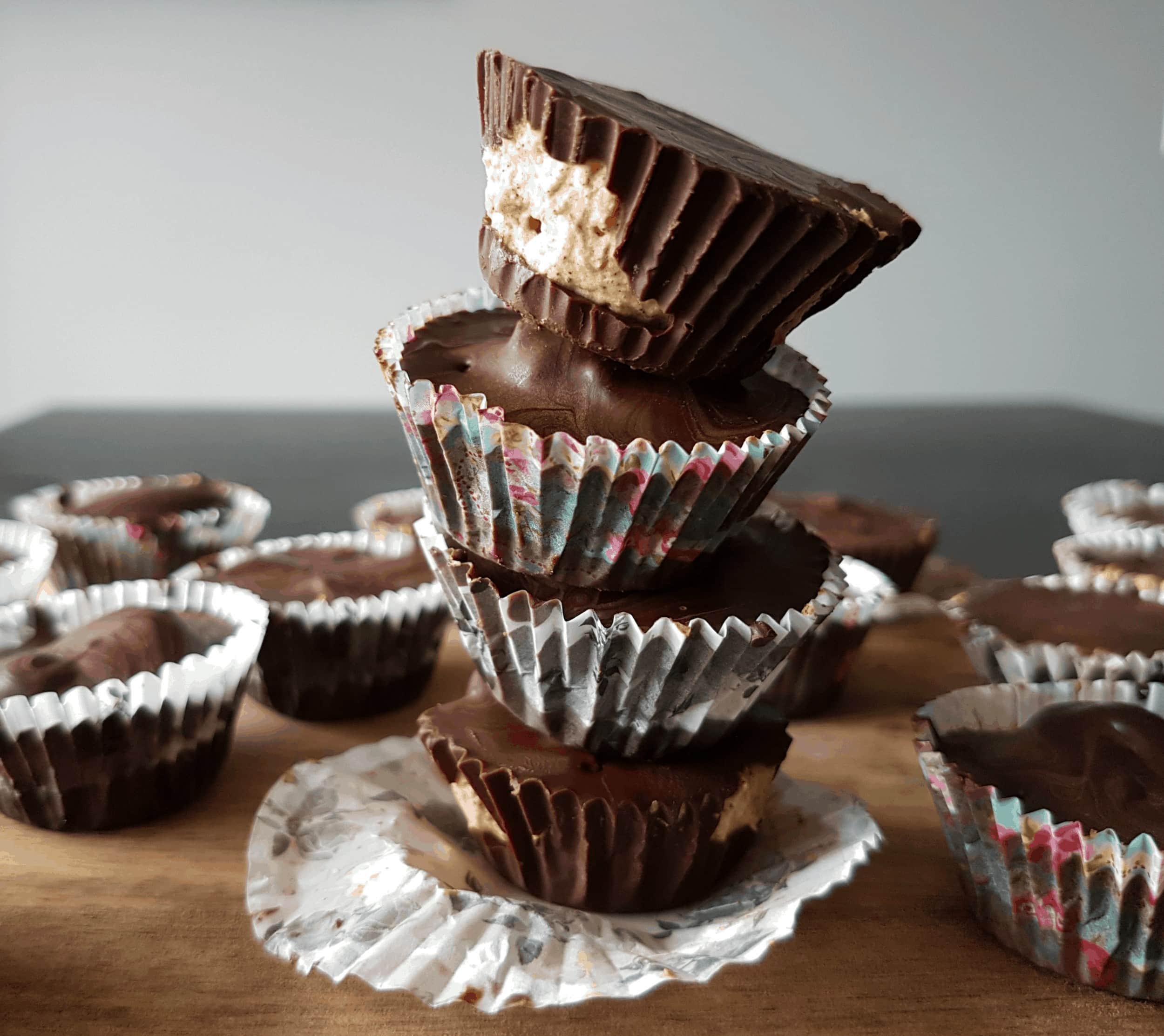 Mini Chocolate Cups with Pumpkin Spice Whipped Cream