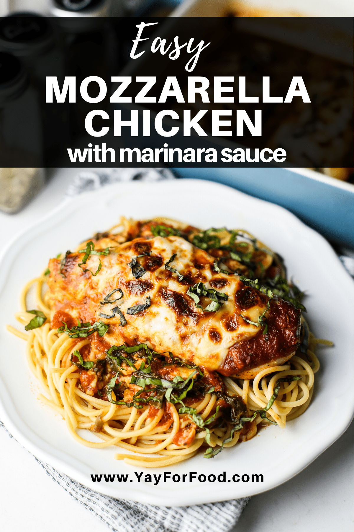 Easy Mozzarella Chicken with Marinara Sauce Yay! For Food