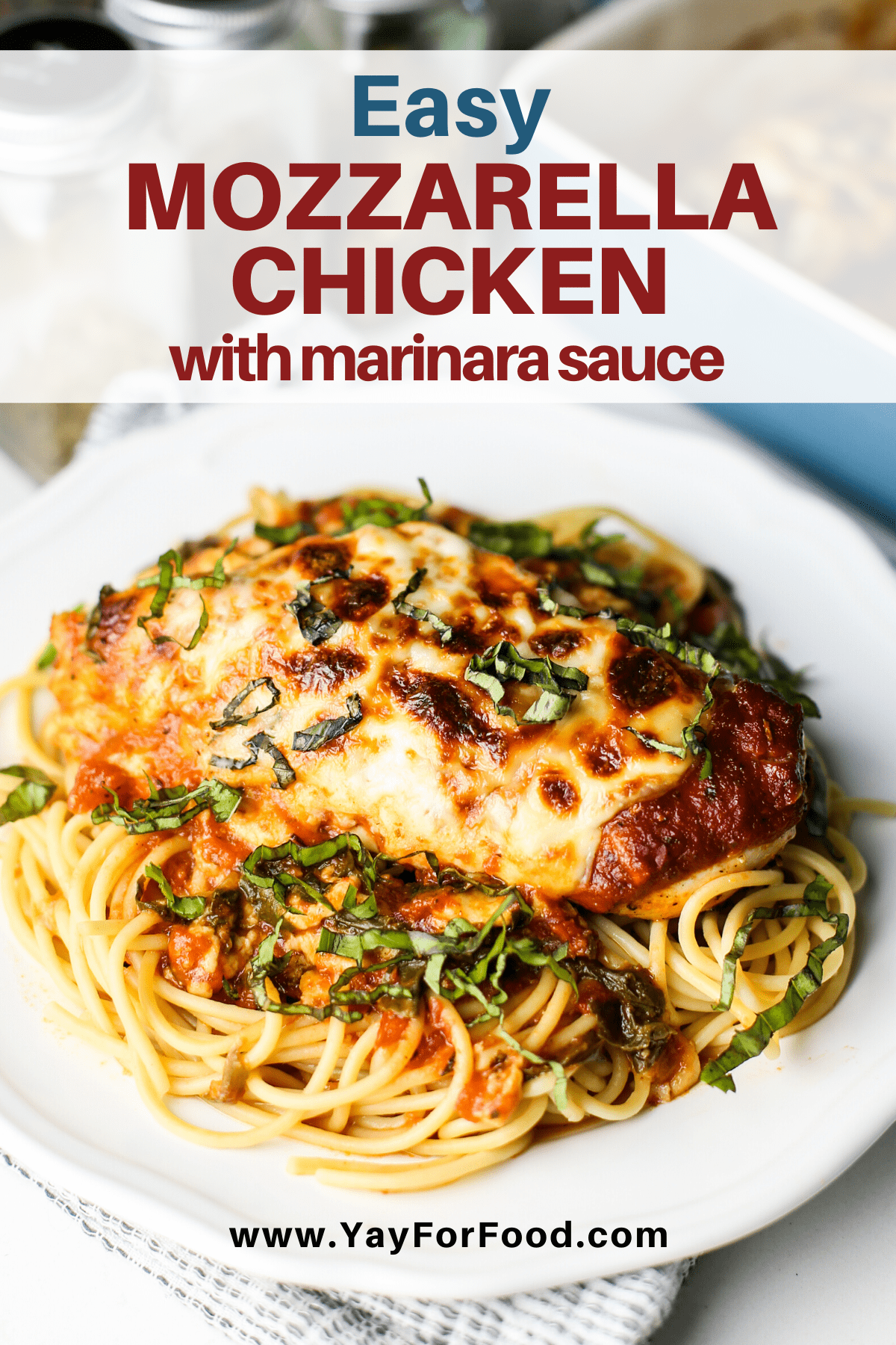Easy Mozzarella Chicken with Marinara Sauce Yay! For Food