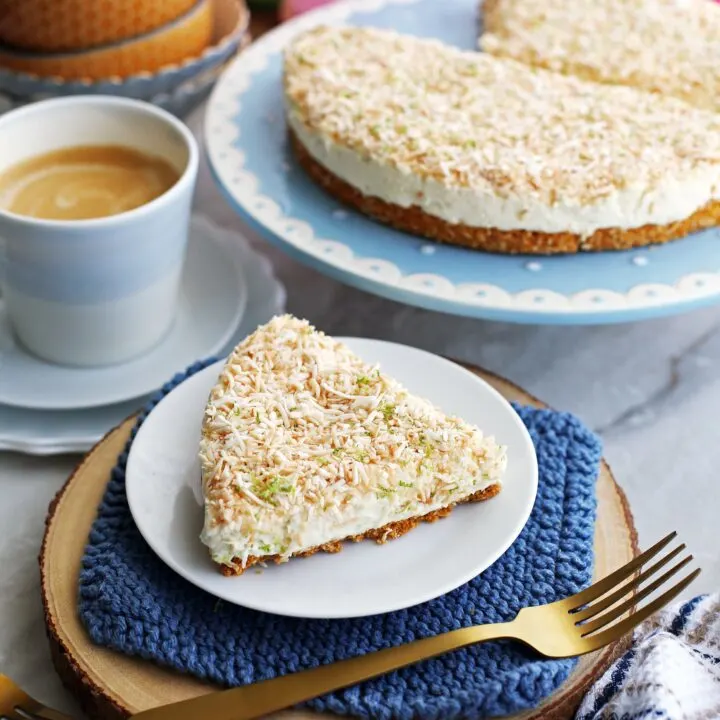 No-Bake Coconut Lime Mascarpone Cheesecake