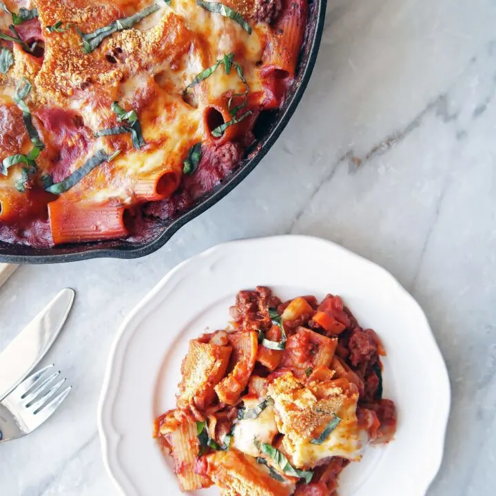 One Skillet Beef Pasta Casserole