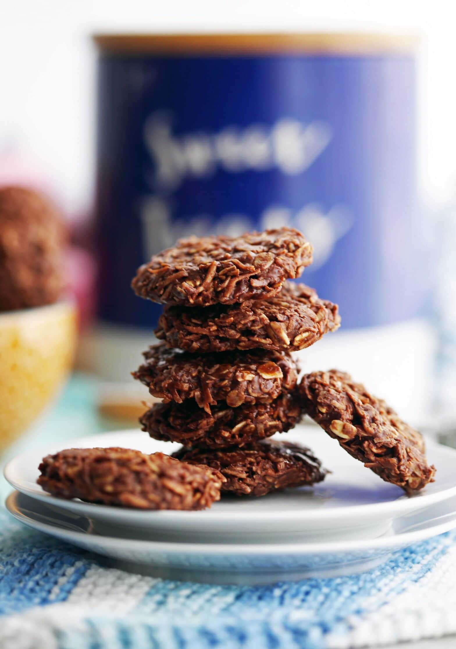 No bake peanut butter chocolate coconut cookies yay for food