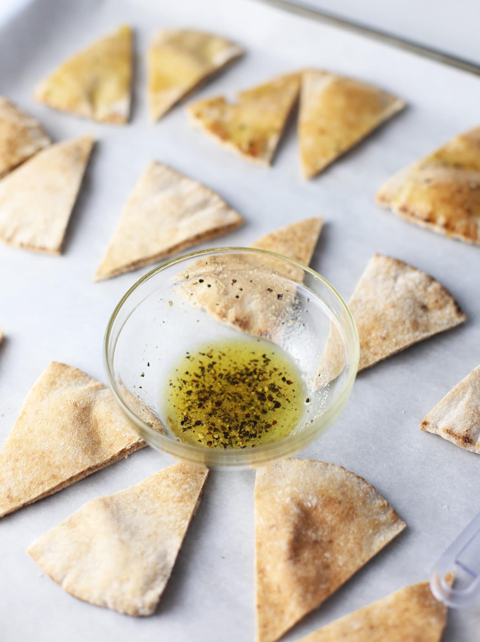 Parmesan Kale Salad with Garlic Lime Dressing and Pita Chips Yay! For