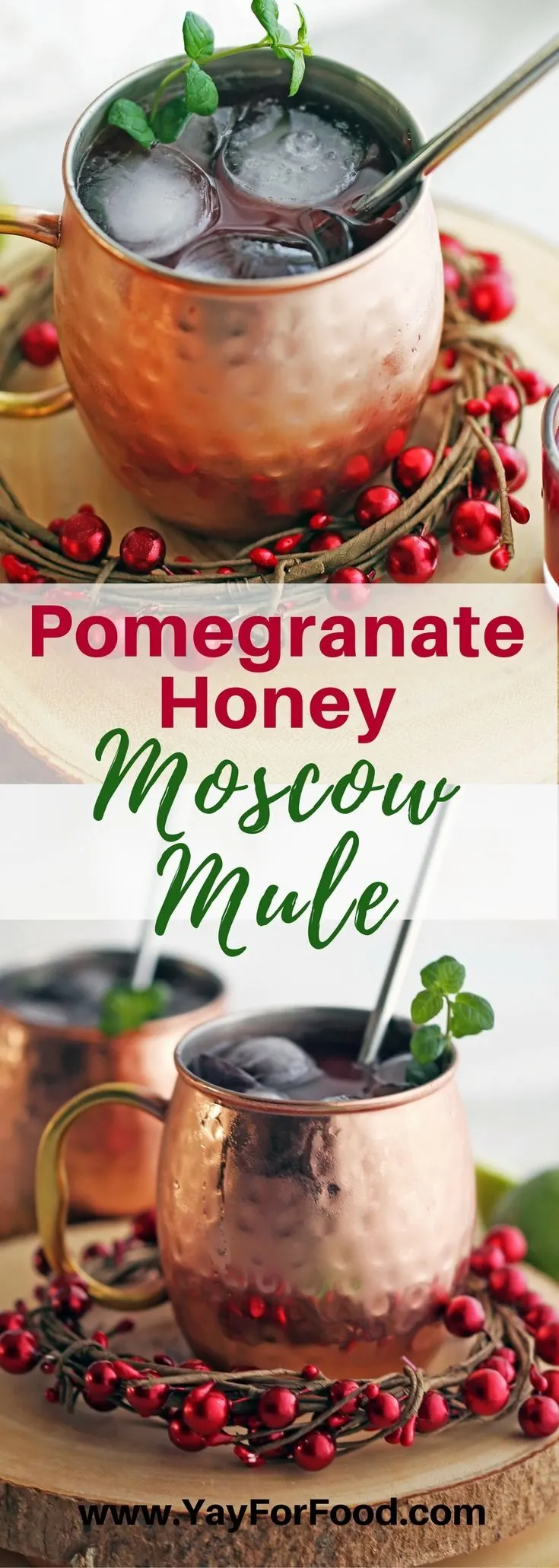 Pomegranate Honey Moscow Mule Yay