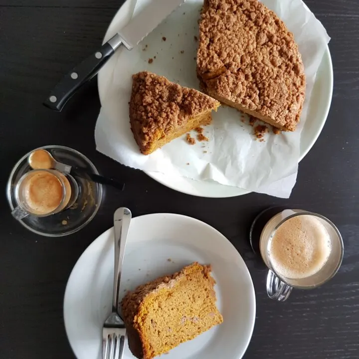 Pumpkin Sour Cream Coffee Cake