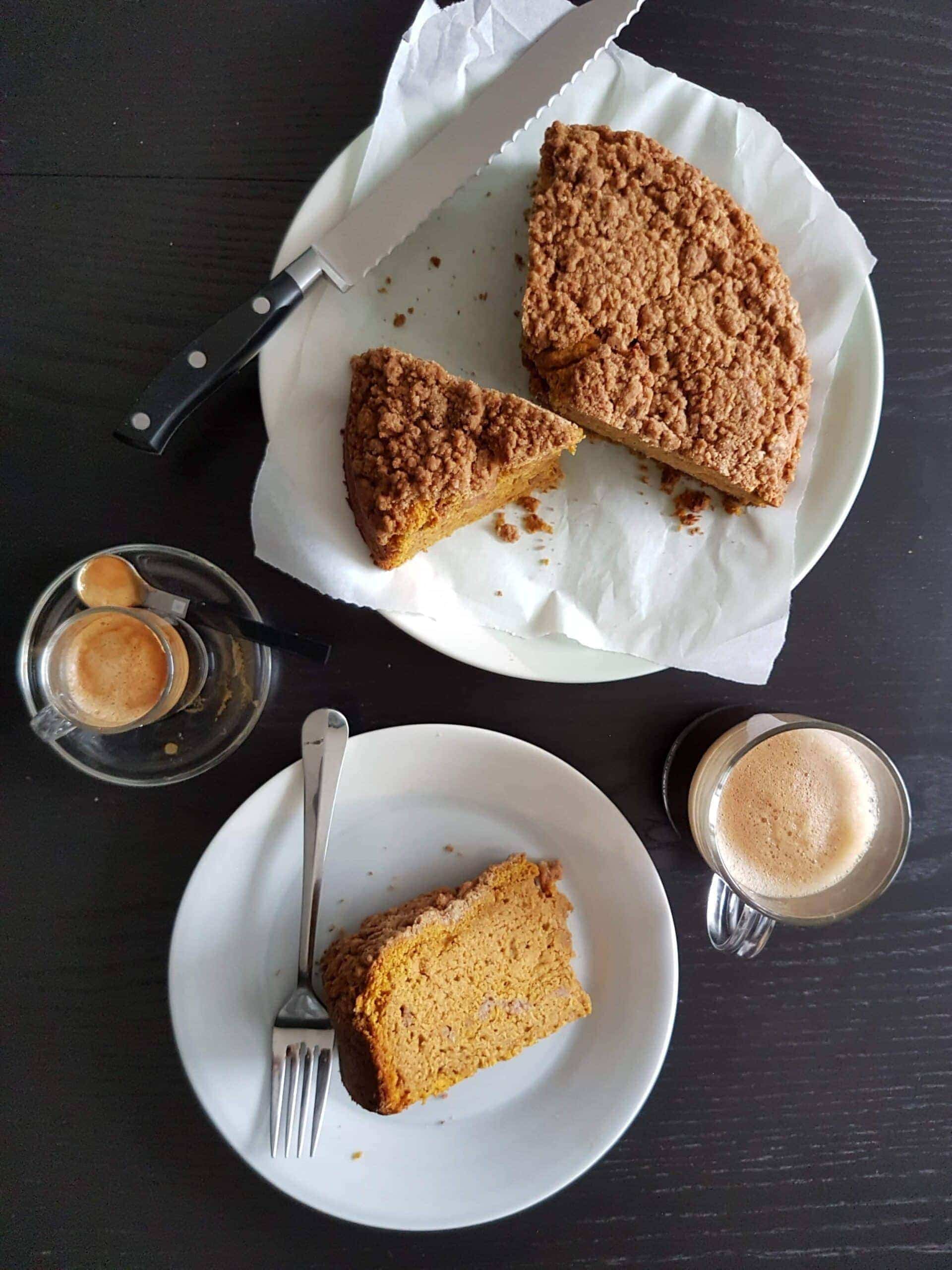 Pumpkin Sour Cream Coffee Cake