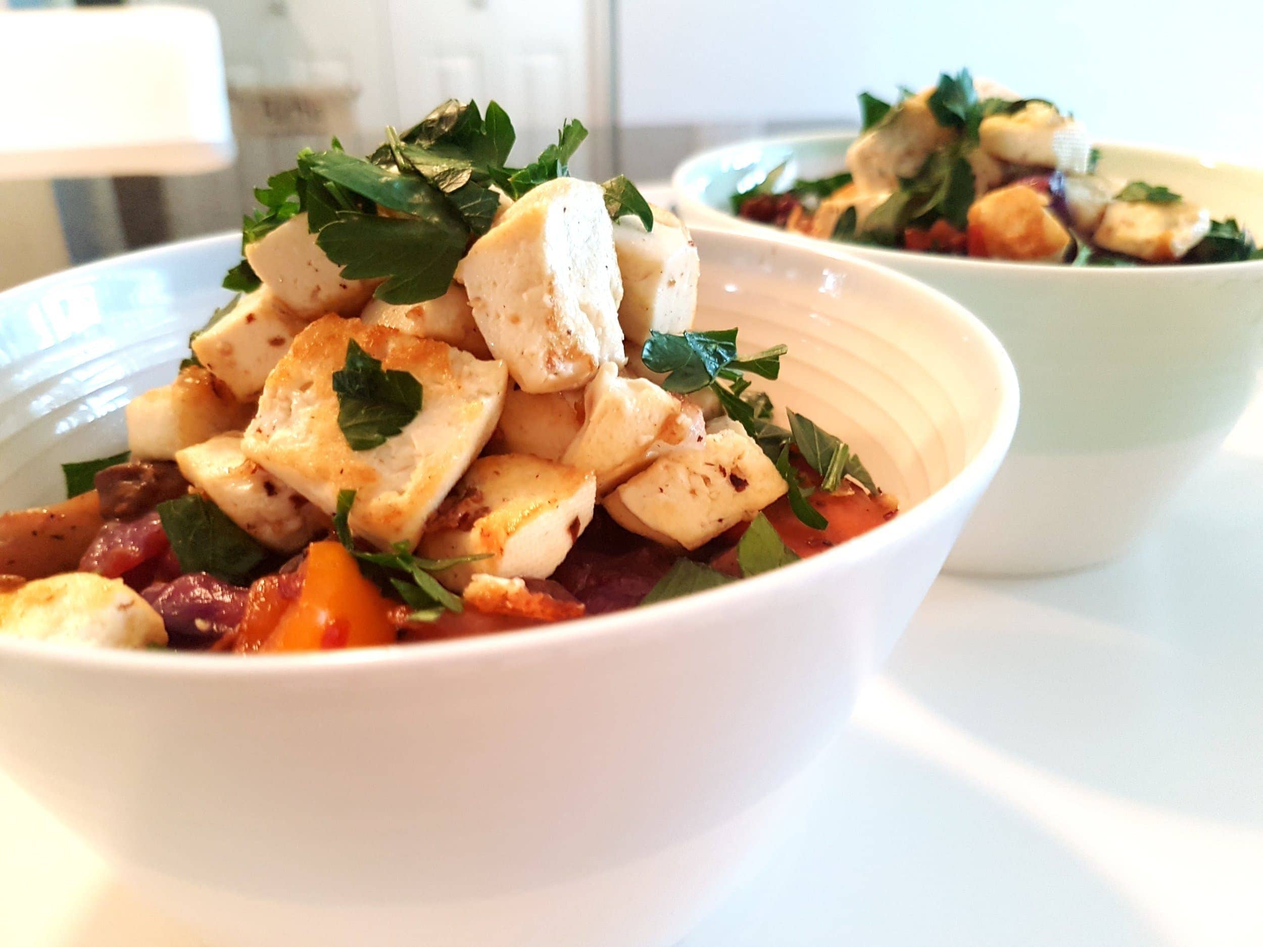 Quinoa with Fresh Vegetables and Tofu