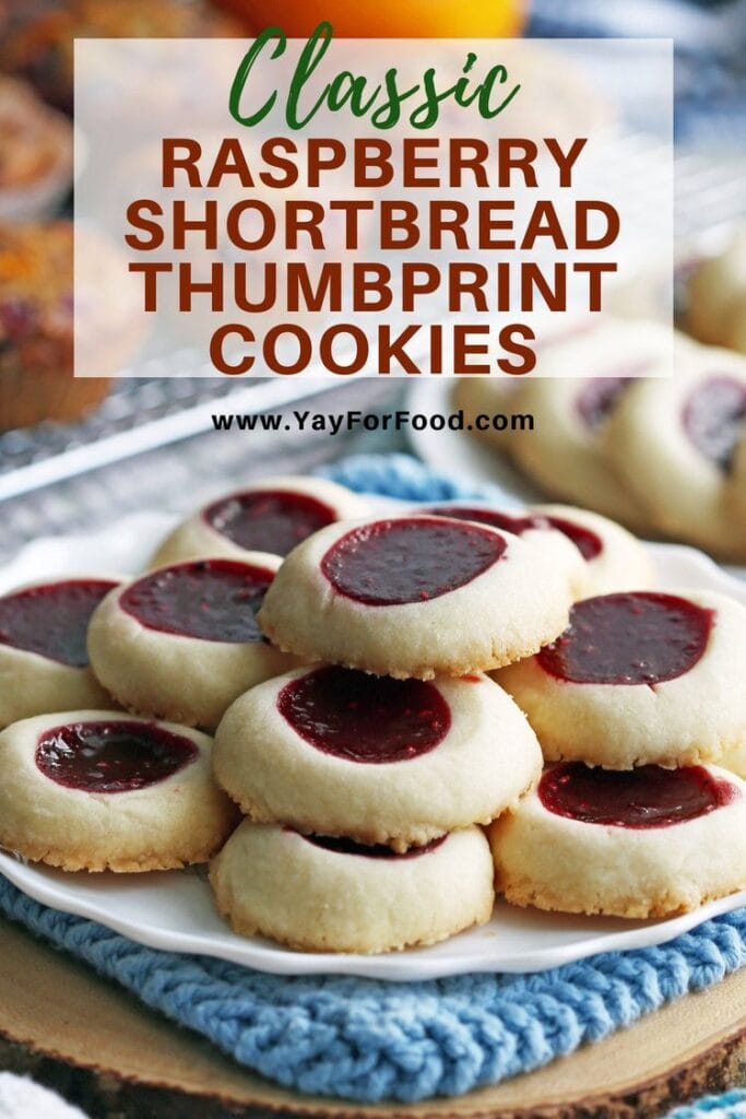 Classic Raspberry Shortbread Thumbprint Cookies - Yay! For Food