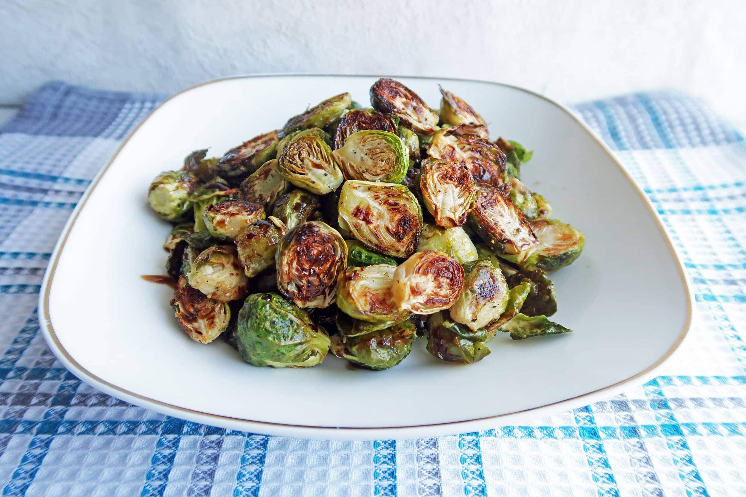 Roasted Brussels Sprouts with Balsamic-Maple Glaze
