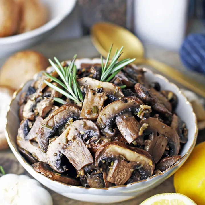 Roasted Lemon Garlic Mushrooms