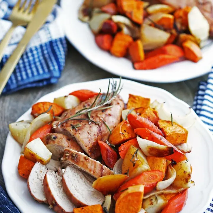 Sheet Pan Balsamic Chicken with Potatoes and Carrots - Yay! For Food