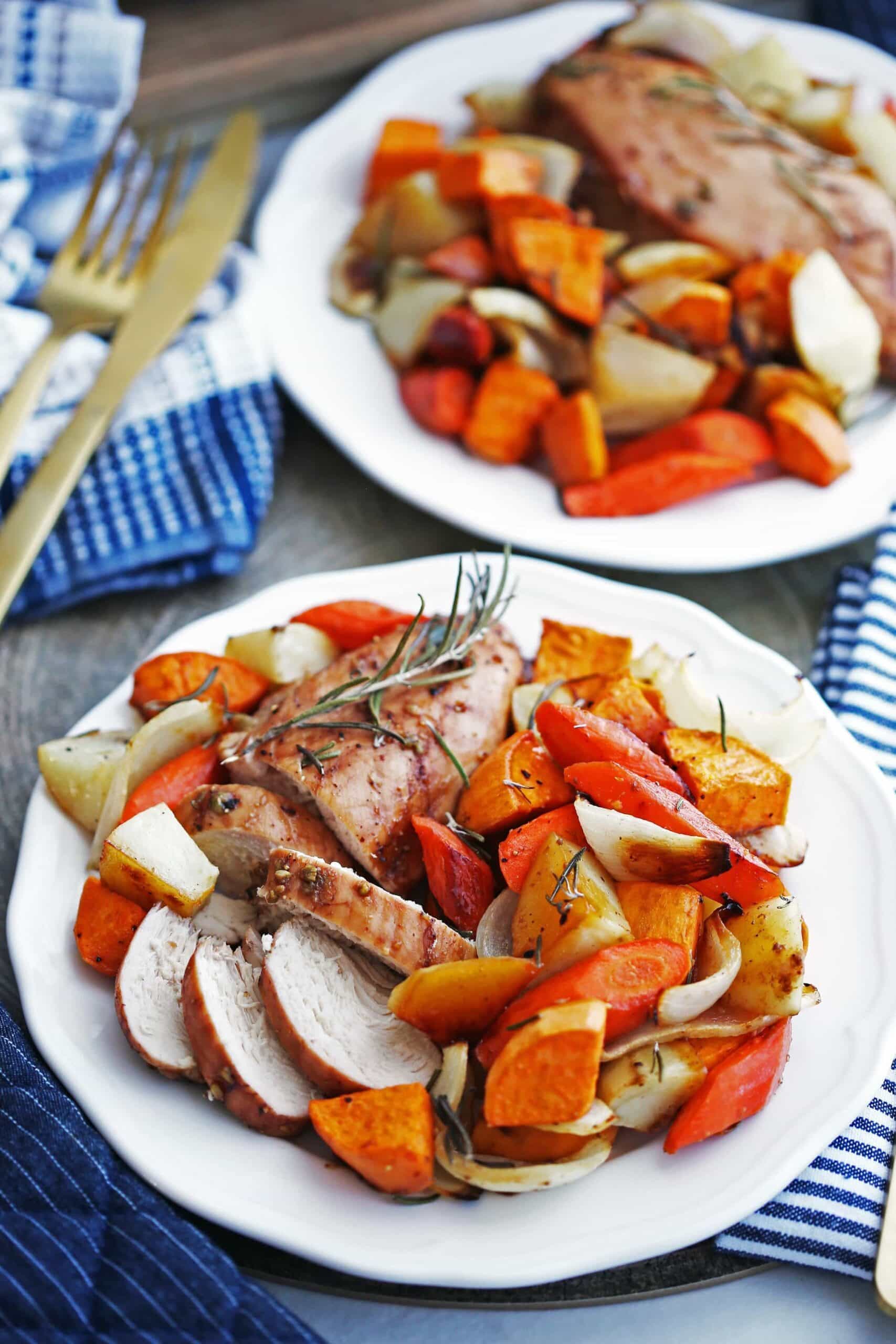 Sheet Pan Balsamic Chicken with Potatoes and Carrots