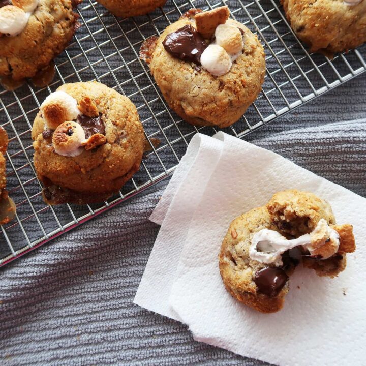 Soft and Chewy S'more Cookies