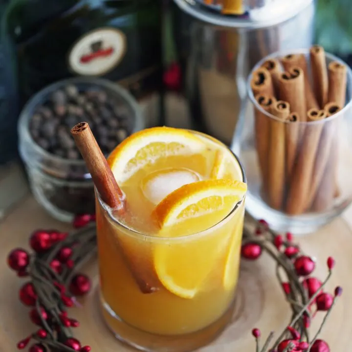 Spiced Orange Brandy Spritzers