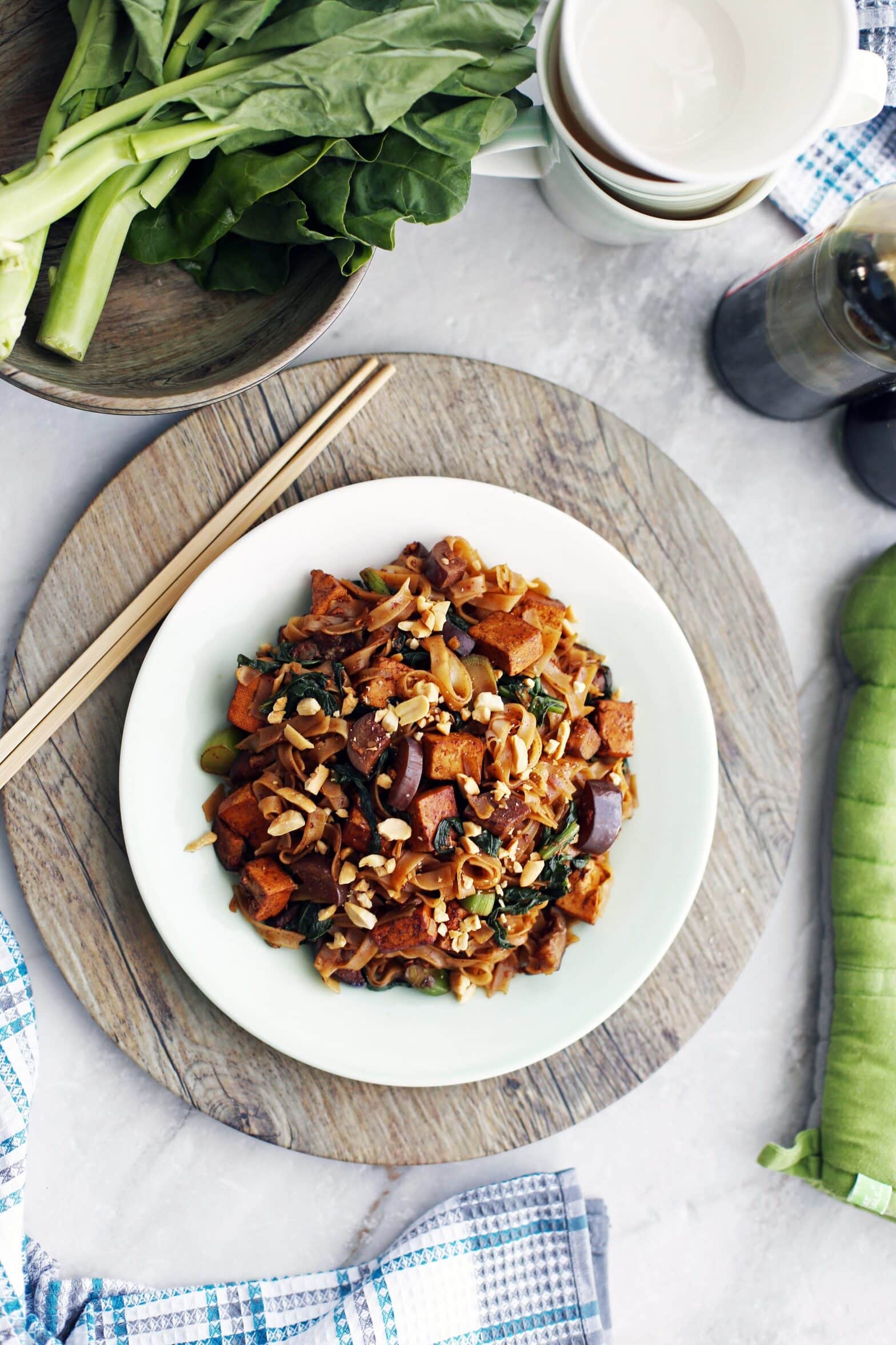Vegetarian Pad See Ew With Tofu And Chinese Eggplant Yay For Food vegetarian-pad-see-ew-with-tofu-and-chinese-eggplant-yay-for-food